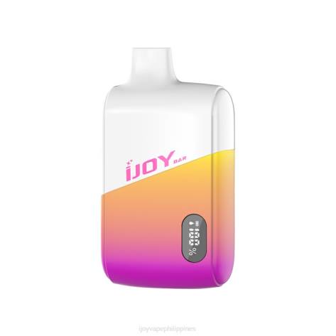 NDLR191 iJOY Bar IC8000 Disposable - iJOY bar flavors Peach Mango Watermelon