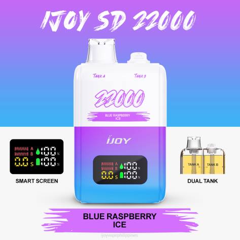 NDLR149 iJOY SD 22000 Disposable - iJOY disposable vape Blue Raspberry Ice