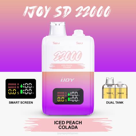NDLR155 iJOY SD 22000 Disposable - iJOY shop Philippines Iced Peach Colada